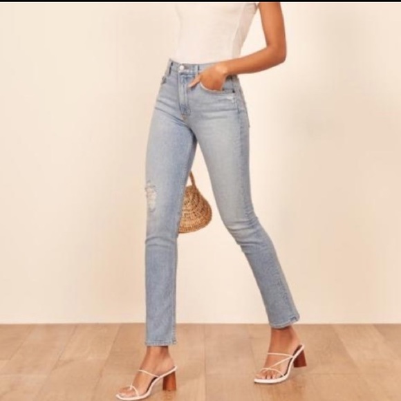 Reformation Liza high rise straight jeans - Picture 3 of 7